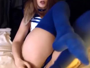 Hot Busty Blonde Ṡailor Ĝirl Fingerz & Toy Fuckz Pussy